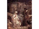 Nicodemus talking to Jesus at night - by William Hole